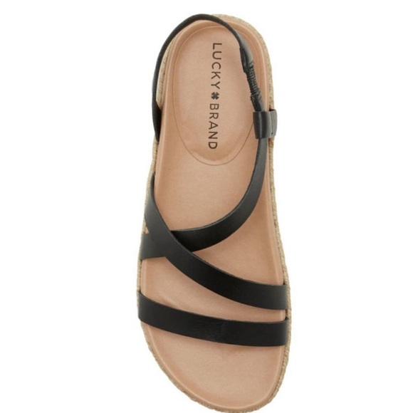 🆕️ New Lucky Brand Darli Slingback Sandal, Size 6.5 Dusty Sand Leather - Picture 3 of 9